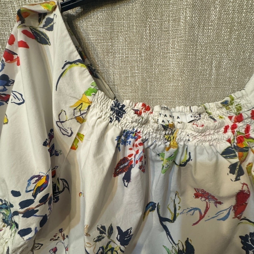 Tanya Taylor Stassi Floral Top size 6 but would fit up to size 10 - Picture 5 of 11